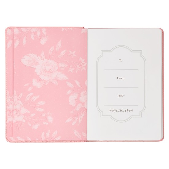 Joyful in Hope Pink Faux Leather Classic Journal