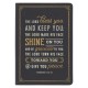 Bless You and Keep You Black Faux Leather Classic Journal - Numbers 6:24-26