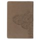 Be Strong and Courageous Ash-brown Faux Leather Journal with Zipper Closure - Joshua 1:9