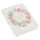 A Sweet Friendship Bright Floral Wreath Faux Leather Classic Journal with Zipper Closure - Proverbs 27:9