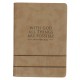 With God All Things Are Possible Tan Faux Leather Journal with Zipper Closure - Matthew 19:26