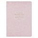 Bless and Keep You Blush Bloom Faux Leather Classic Journal - Numbers 6:24