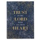 Trust in the LORD Navy Flower Outline Extra Large Quarter-bound Journal - Proverbs 3:5