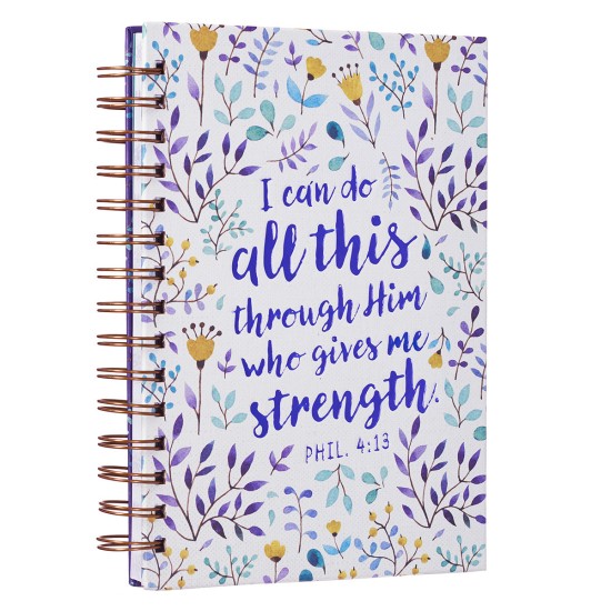 I Can Do All This Large Wirebound Hardcover Journal - Philippians 4:13