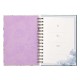 Be Still and Know Large Wirebound Journal in Purple Florals - Psalm 46:10