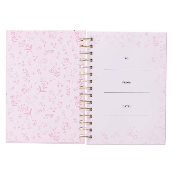 He Gives Me New Strength Large Spiral-bound Journal - Psalm 23:3