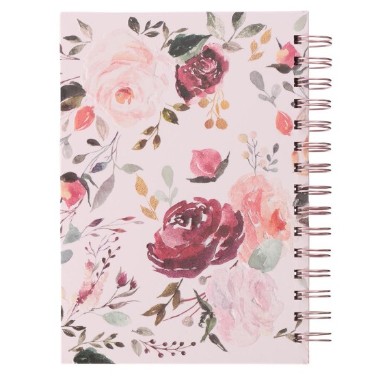 The Plans I Have for You Plum Floral Wirebound Journal - Jeremiah 29:11