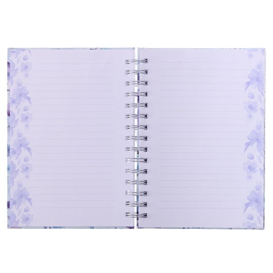 Purple Posies It Is Well With My Soul Large Spiral Journal Purple Posies It Is Well With My Soul Large Spiral Journal