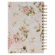 His Grace is Enough Blush Pink Floral Large Spiral Journal - 2 Corinthians 12:9