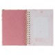 His Grace is Enough Blush Pink Floral Large Spiral Journal - 2 Corinthians 12:9