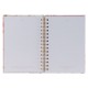 His Grace is Enough Blush Pink Floral Large Spiral Journal - 2 Corinthians 12:9