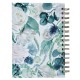 Be Still and Know Teal Floral Wirebound Journal - Psalm 46:10