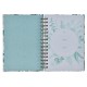 Be Still and Know Teal Floral Wirebound Journal - Psalm 46:10