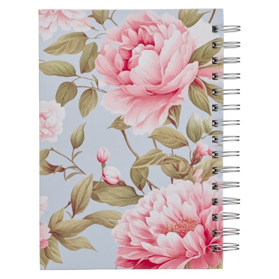 Noble Things Pink Peony Spiral Journal - Proverbs 31:29