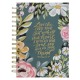 Love the Lord Teal Floral Spiral Journal - Matthew 22:37