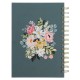 Love the Lord Teal Floral Spiral Journal - Matthew 22:37