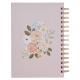 Strength and Dignity Pink Floral Spiral Journal - Proverbs 31:25