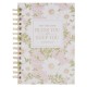 Bless and Keep You Blush Bloom Spiral Journal - Numbers 6:24