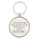 Blessings From Above Collection Metal Key Ring – Luke 1:45