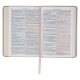 Blush Pink Floral Faux Leather Compact King James Version Bible