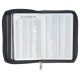 Gray Lion Faux Leather King James Version Pocket Bible with Zipper Closure