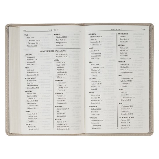 Taupe Floral Faux Leather King James Version Gift Edition Bible