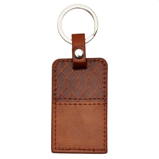  I Know the Plans Tawny Brown Faux Leather Key Ring - Jeremiah 29:11