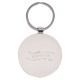 Grace Upon Grace Indigo Rose Gold Metal Epoxy-coated Keychain - John 1:16