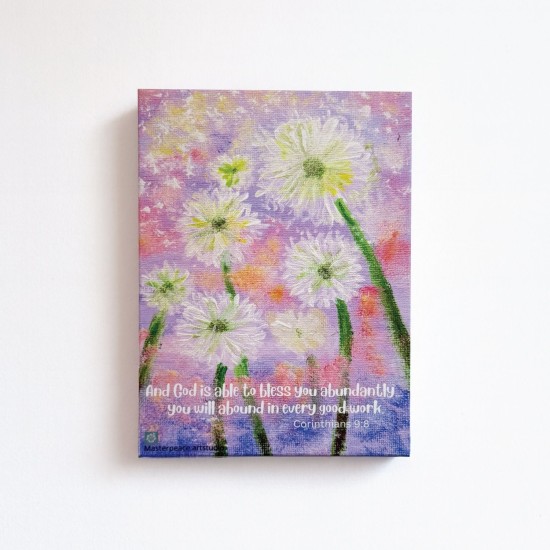 Corinthians 9:8 Canvas Print (Large)