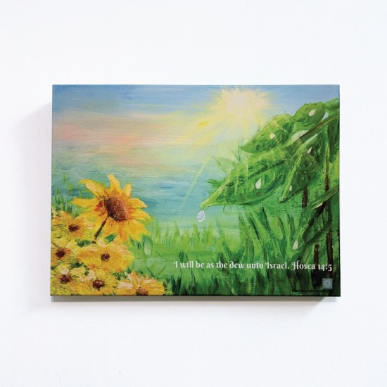 Hosea 14:5 Canvas Print (Large)