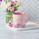 More Precious than Rubies Pink Floral Ceramic Coffee Mug - Proverbs 31:10
