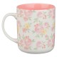 Trust in the Lord Pink Rose Ceramic Coffee Mug - Proverbs 3:5