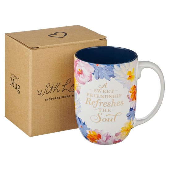 Sweet Friendship Watercolor Garden Ceramic Mug Sweet Friendship Watercolor Garden Ceramic Mug