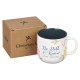 Be Still and Know Painted Peonies Ceramic Coffee Mug - Psalm 46:10