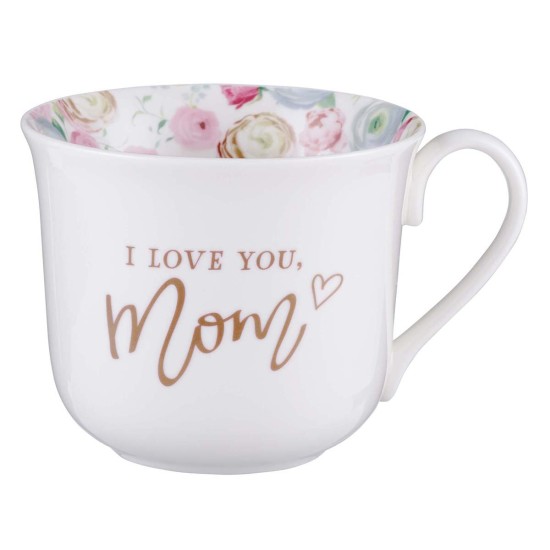 Love You Mom Ceramic Mug - Proverbs 31:29