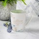 Beautiful in its Time Blue Floral Ceramic Mug - Ecclesiastes 3:11