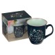 God is Good Navy Floral Ceramic Coffee Mug