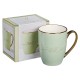 Be Still Soft Green and Gold Ceramic Coffee Mug