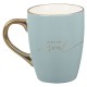 It Is Well With My Soul Soft Blue and Gold Ceramic Coffee Mug