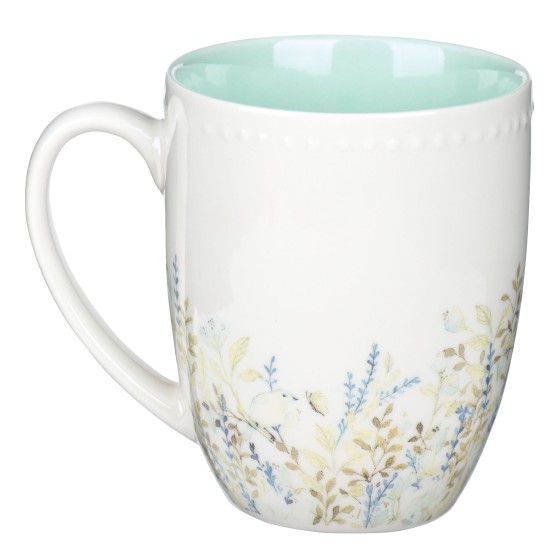 Faith Hope and Love Petite Floral Mug Set