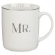Mr. & Mrs. White Ceramic Coffee Mug Set - Ecclesiastes 4:9