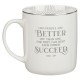 Mr. & Mrs. White Ceramic Coffee Mug Set - Ecclesiastes 4:9