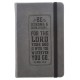 Be Strong Hardcover Faux Leather Notebook with Elastic Closure - Joshua 1:9
