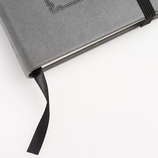 Be Strong Hardcover Faux Leather Notebook with Elastic Closure - Joshua 1:9