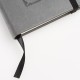 Be Strong Hardcover Faux Leather Notebook with Elastic Closure - Joshua 1:9