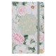 He Restores My Soul Green Floral Faux Leather Hardcover Notebook with Elastic Closure - Psalm 23:3