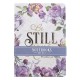 Be Still and Know Purple Floral Medium Notebook Set - Psalm 46:10