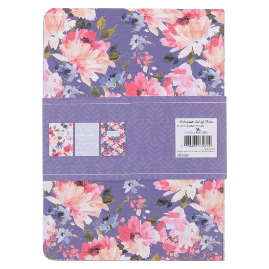 Bless and Protect You Floral Large Notebook Set - Numbers 6:24