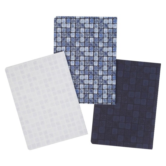 Faith Love and Grace Blue Floral Tile Notebook Set Faith Love and Grace Blue Floral Tile Notebook Set