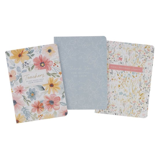 Teachers Plant Seeds Coral Garden Large Notebook Set